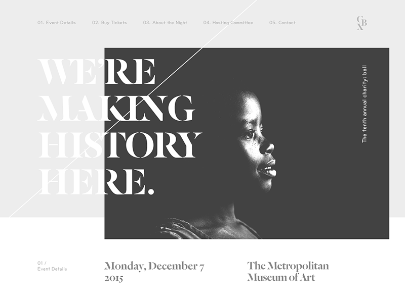 2015 web presence for charity: water's annual gala charity: ball