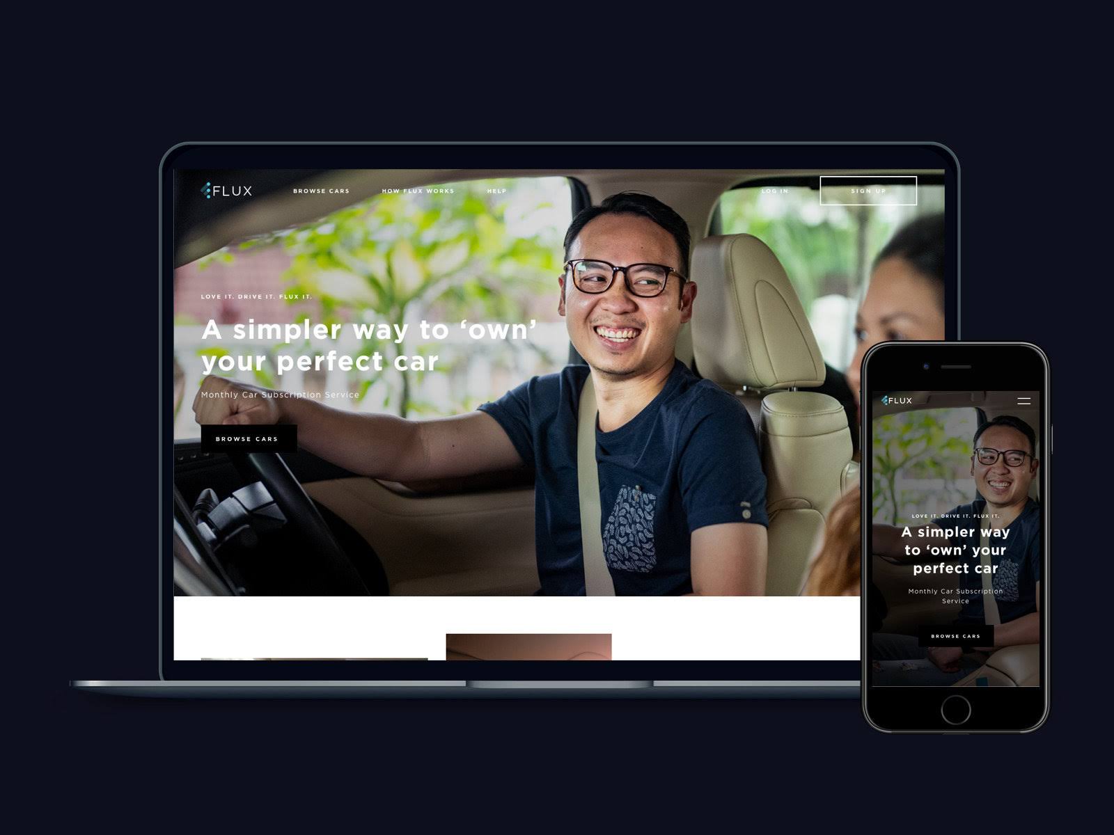 Platform Design and Visual Identity for Flux - Car subscription Service in Malaysia