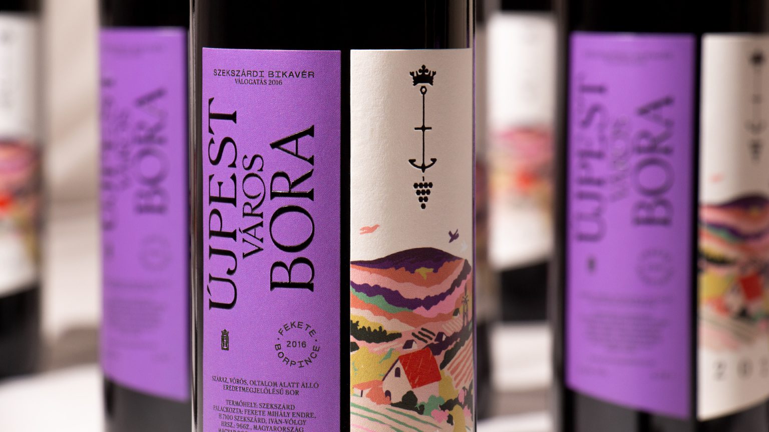 Wine of Újpest by faraway design studio