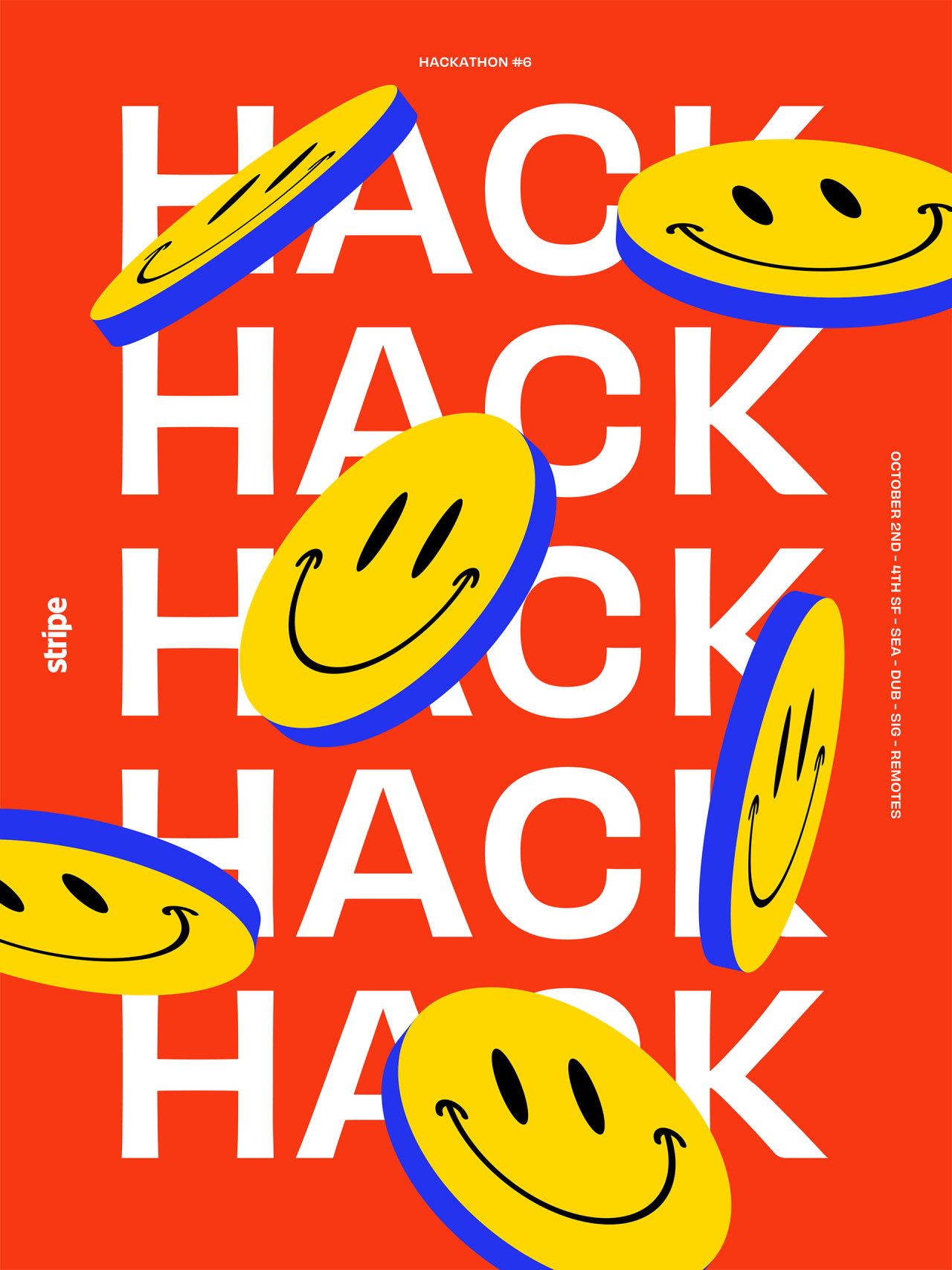 Hackathon Poster Series by Mercedes Bazan