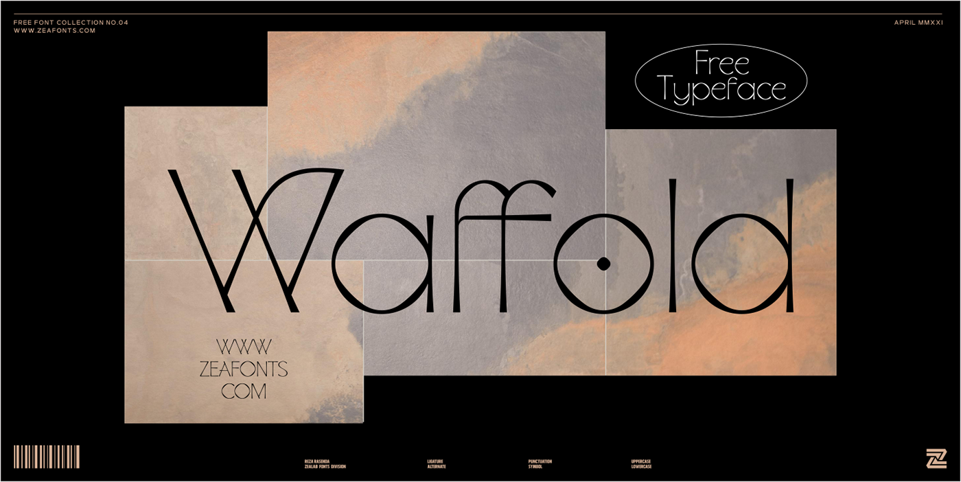 Waffold Typeface by Zea Fonts
