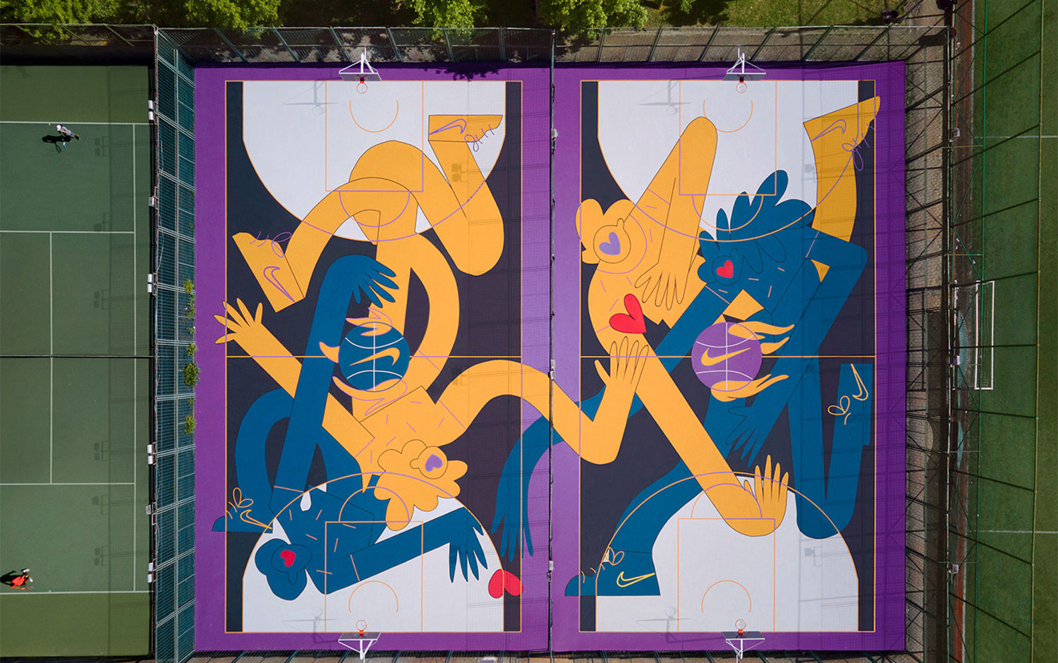 Nike / Basketball Court Design by dilara akbal