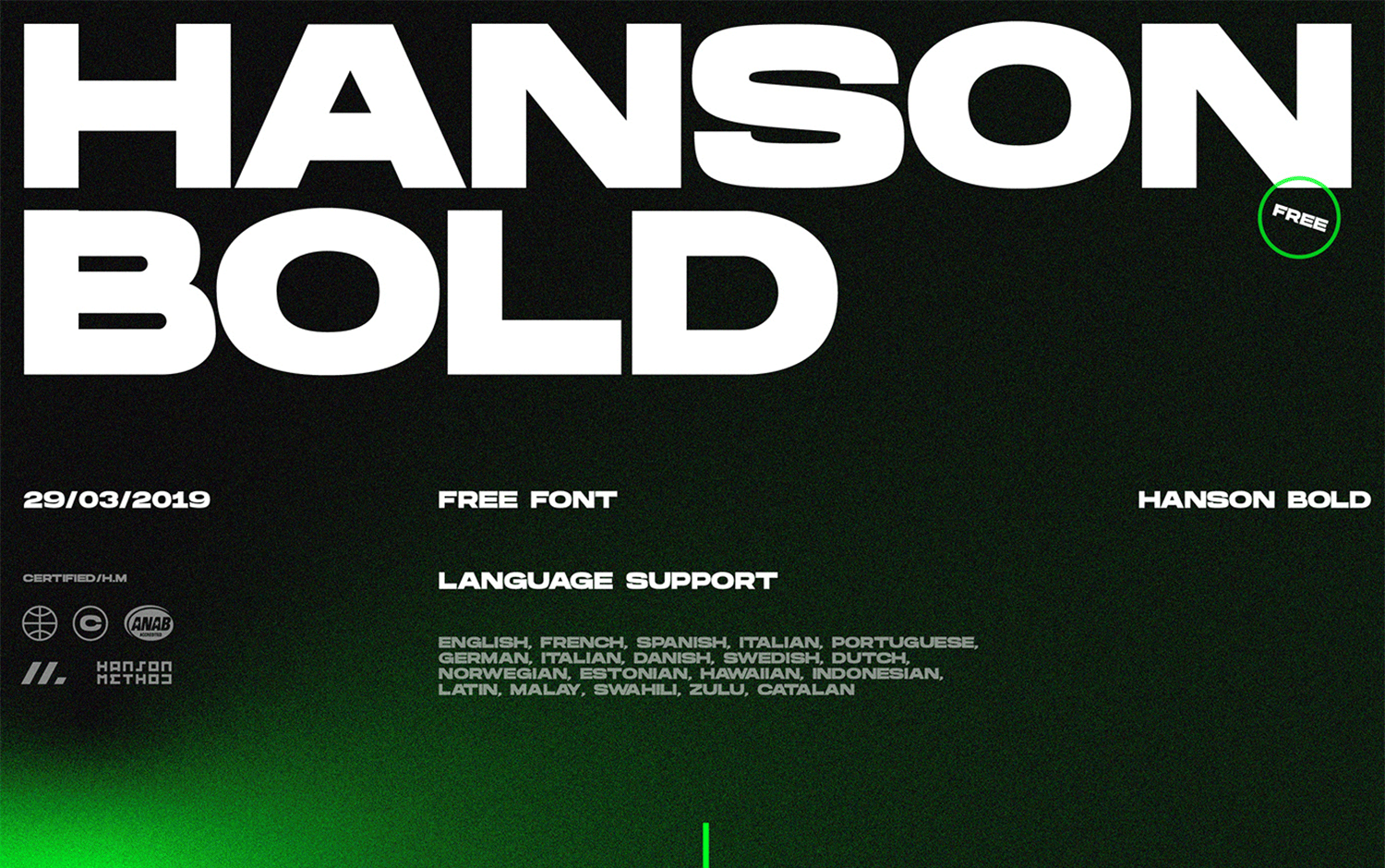Hanson Bold by Hanson Method™