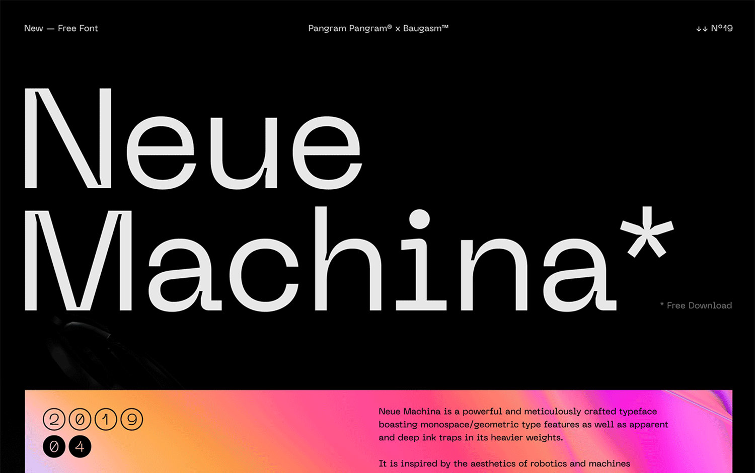 Neue Machina by Pangram Pangram®