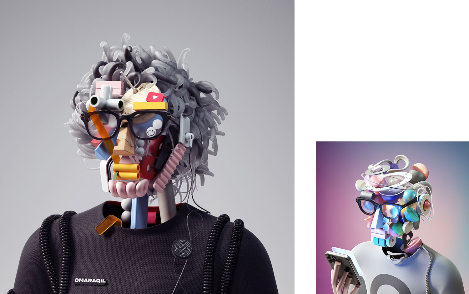 Selfportraits 2050 by Omar Aqil