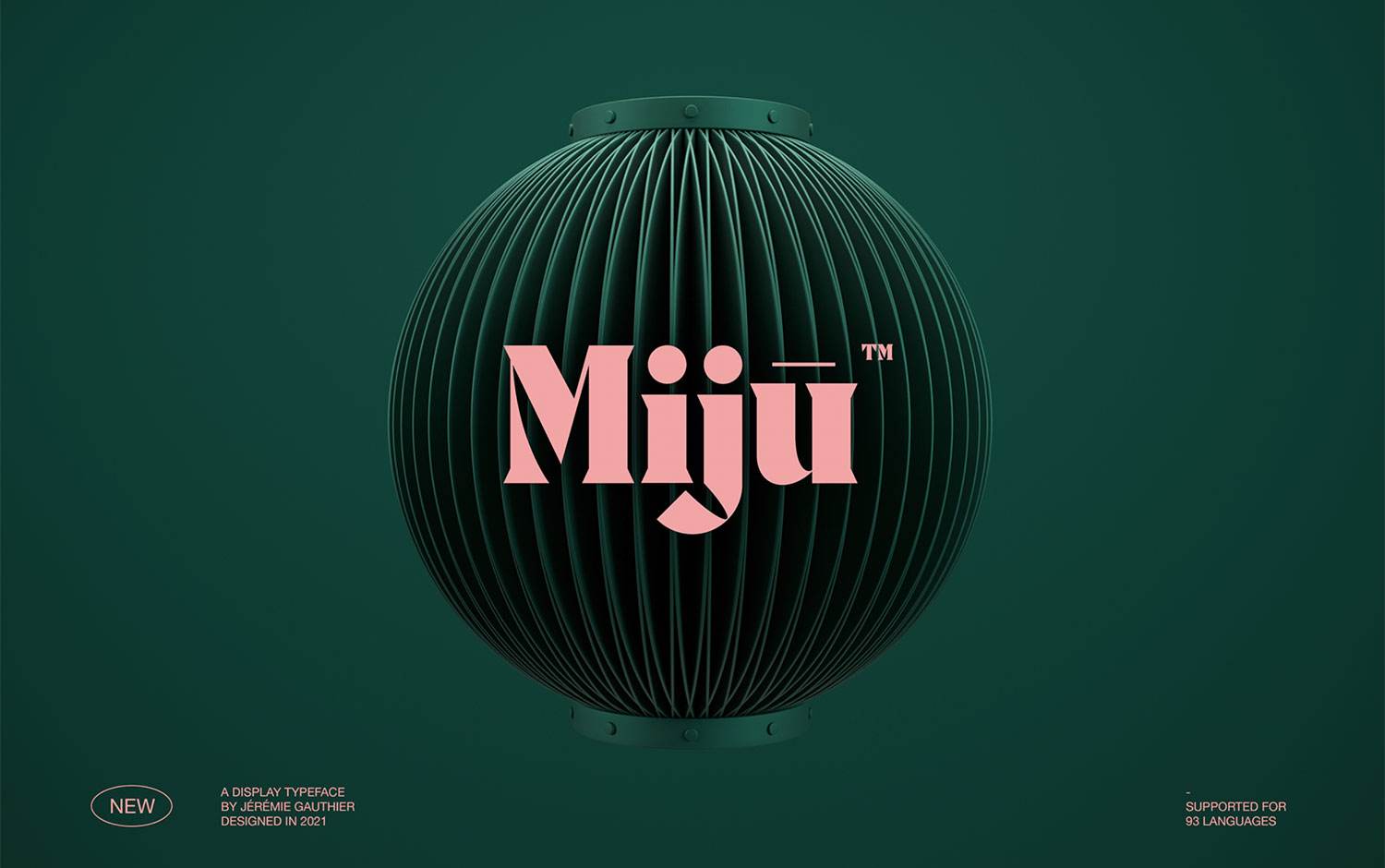 Miju™ Typeface by Jérémie Gauthier