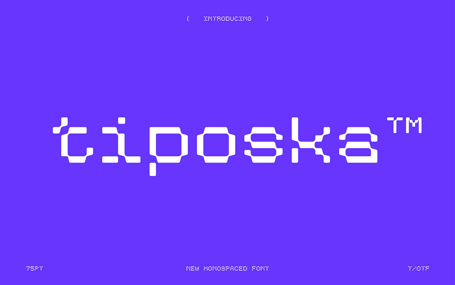 Tiposka Typeface by Radinal Riki Mutaqin