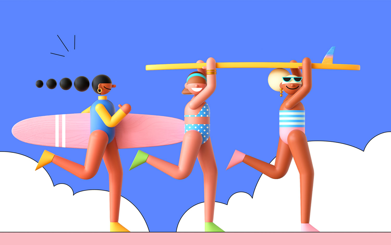 Various illustrations: Summer by NanHee Cho