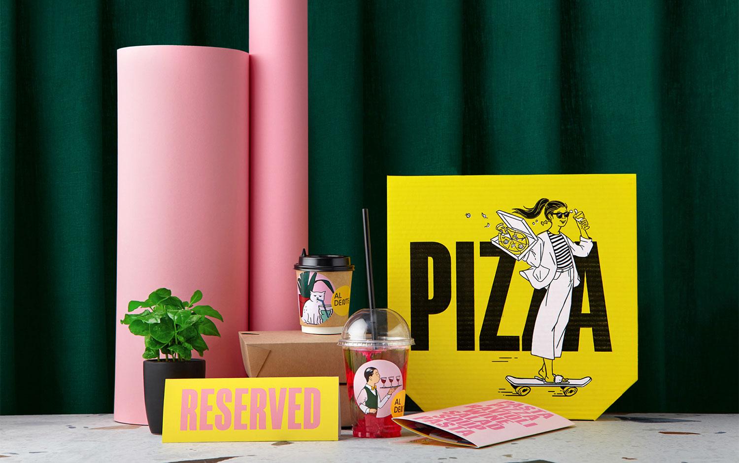 Al Dente Pizza Pasta by Fabula Branding