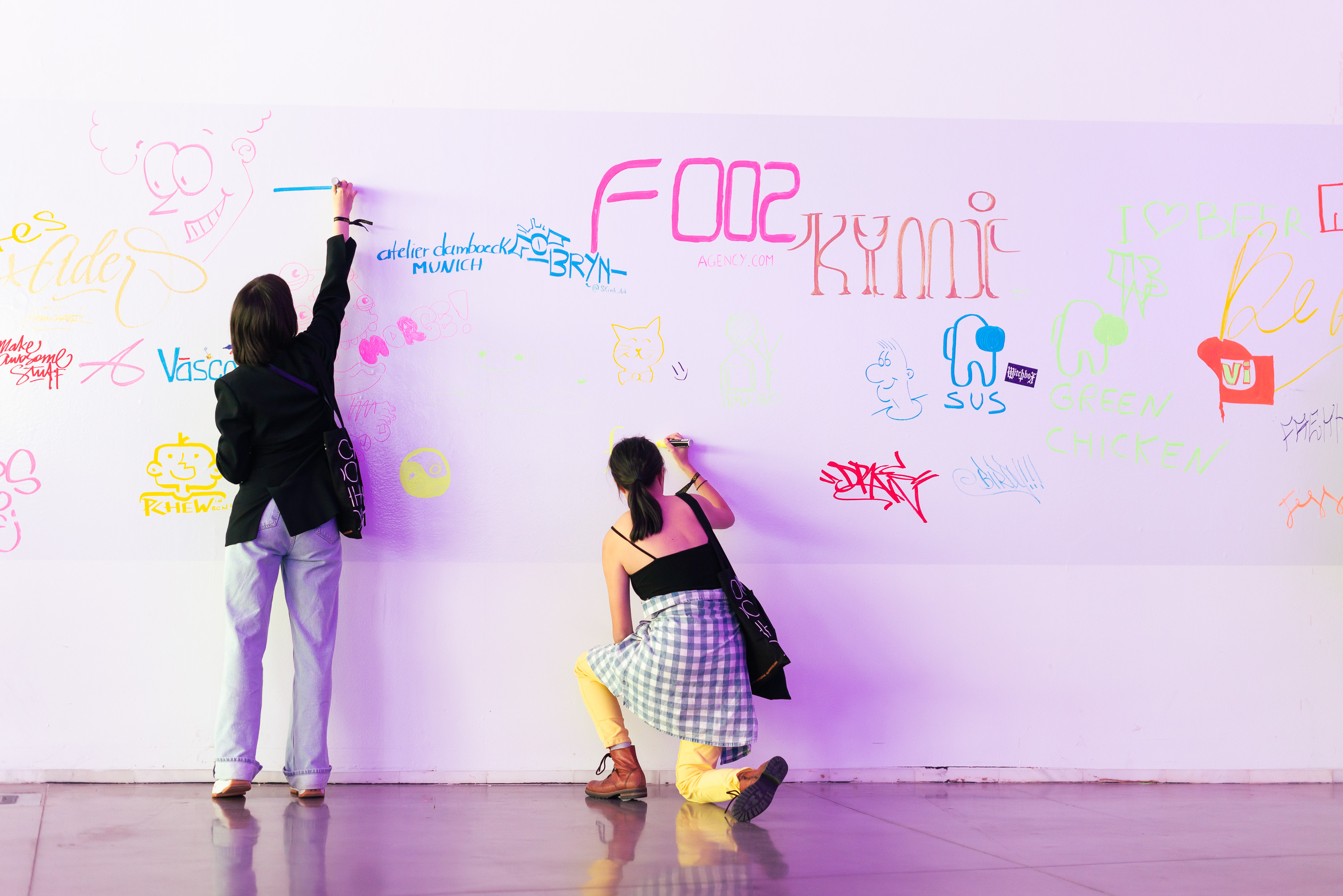 Mural at the beginning